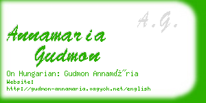 annamaria gudmon business card